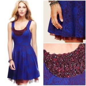 Free People | Rock Princess Dress Beaded Fit Flare